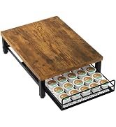 IBUYKE Wooden Coffee Pod Holder for K-Cup, 35 Capacity Capsule Pods Storage,Mullti Coffee Pod Dra...