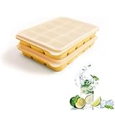 Tvmania Ice Cube Trays Set of 2, Easy Release 15 Flexible Silicone Ice Cube Molds with Removable ...