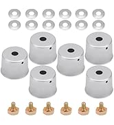 BIBIJIE 6 Pack Mower Deck Blade Bolts, Blade Washers & Dust Cover Cap Kit K5647-34312 K5651-34350...