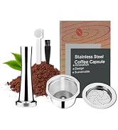 FOVNOT Stainless Steel Coffee Capsules, Reusable Espresso Capsules for K Fee Pods Refillable Coff...