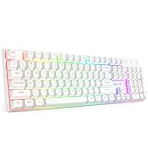 Redragon K710 Wireless Mechanical Gaming Keyboard, Bluetooth/2.4G/Wired Tri-Mode, RGB Backlit, Cl...