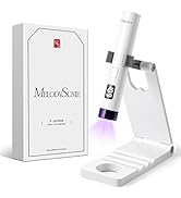 MelodySusie Handheld UV Light for Gel Nails with Stand, Mini Portable Cordless Nail Lamp with LCD...