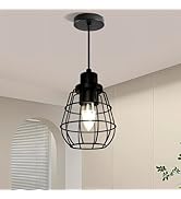 BAYSQUIRREL Modern E26 Black Pendant Light,Tri-Color Temperature Chandelier,Adjustable Hanging Li...