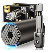 Stocking Stuffers for Men Super Universal Socket - Tools Gifts for Men Grip Socket Set Power Dril...
