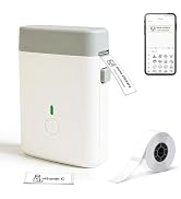 ORGBRO Label Maker Machine with Tape, DX1 Portable Bluetooth Label Printer for Home Office Organi...