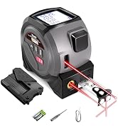 Laser Tape Measure 3 in 1 Laser Rangefinder Tape Measure | 131Ft/16Ft Measuring Tape, Electric La...