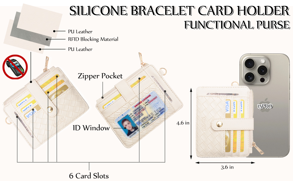 silicone bracelet purse