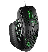 SOLAKAKA SM809 Gaming Mouse for MMO,24000 DPI,16 Programmable,RGB PC Gaming Mice