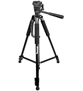 Ultimaxx 60" Inch Lightweight Portable Camera Tripod Stand with Carrying Bag for Sony, Nikon, Can...