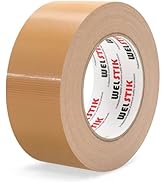 WELSTIK Professional Grade Tan Duct Tape, Waterproof Duct Cloth Fabric,Brown Duct Tape for Photog...