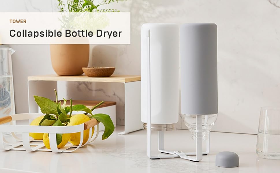 Collapsible Bottle Dryer displayed in a modern home