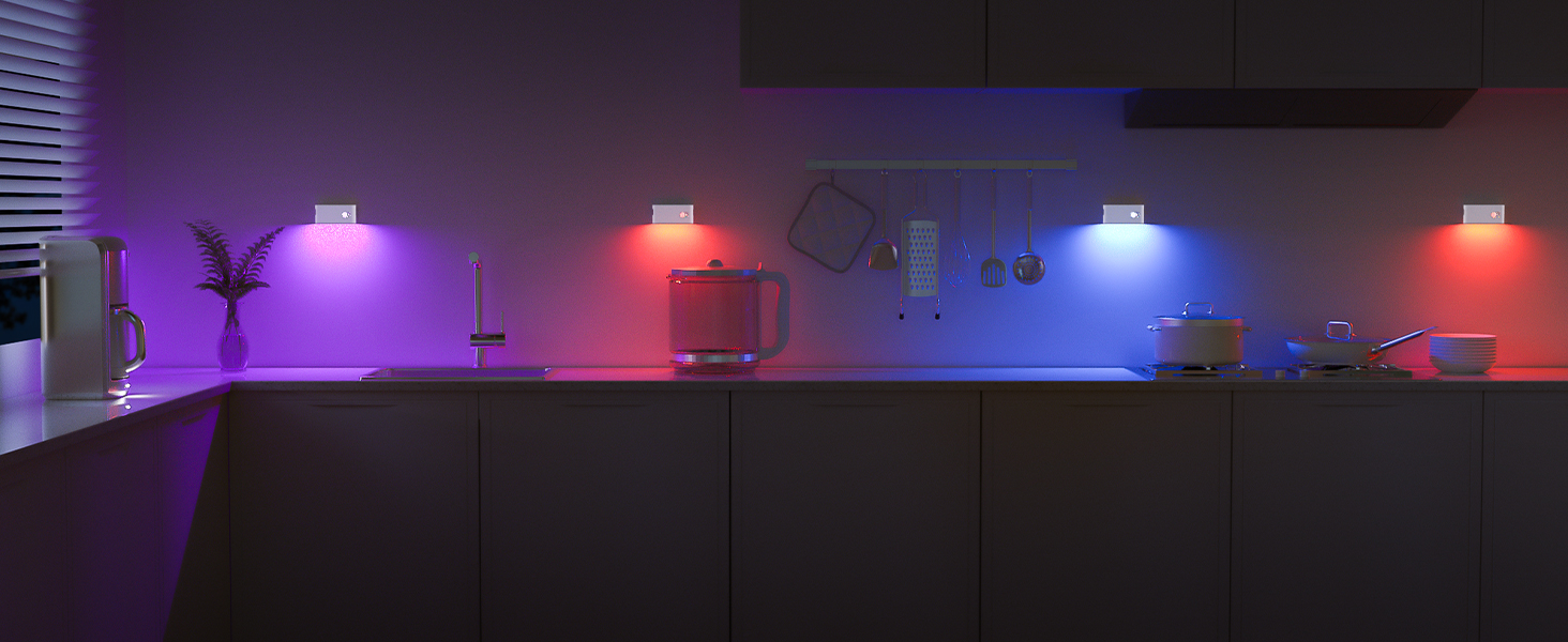 RGB motion sensor night light
