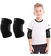 YEEKORO Kids Elbow Brace Arm Sleeve, Adjustable Sport Elbow Protector Breathable Elbow Sleeve wit...