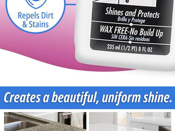 countertop polish cleaner sealer granite marble quartz restore shine protect surface cream stone