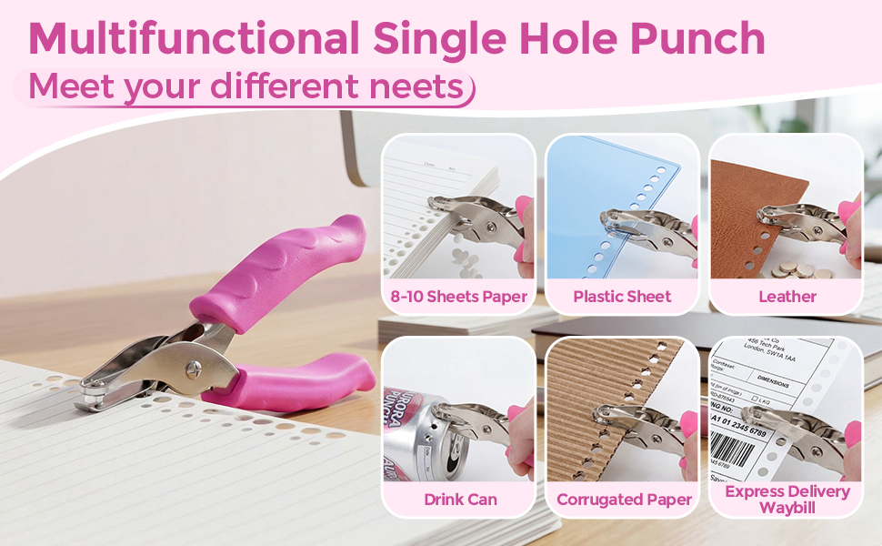 One hand hole puncher