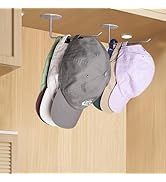 Kruodop 2 Pack Hat Racks for Baseball Caps, Hat Holder Storage Organizer, Stainless Steel Hat Han...