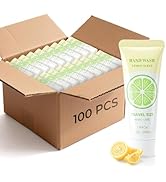 Travel Size Liquid Hand Soap Bulk, Individually Wrapped Portable 1 Fl Oz Small Hand Wash Gel Mois...