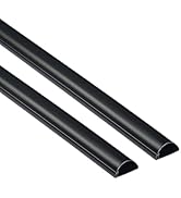 D-Line Half Round Cord Hider, Patented Cable Cover, Hide TV Wall Mount Wires, Raceway for Cords, ...