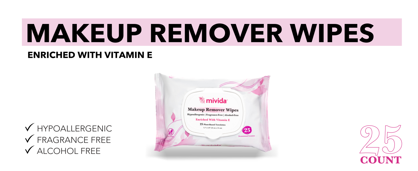 mivida makeup remover wipes