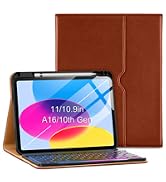 VIKESI Keyboard Case for iPad (A16,2025) 11th Generation/iPad 10th Generation Case (10.9" 2022),P...