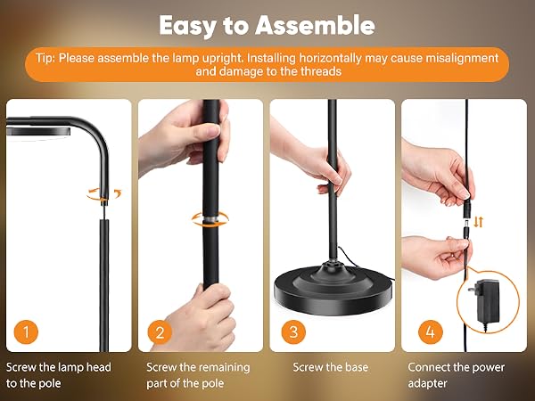 black floor lamp
