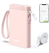 NELKO Label Maker Machine with Tape, P21 Portable Bluetooth Label Printer, Wireless Built-in Cutt...