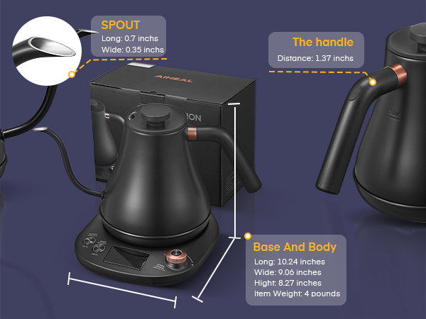 Electric Gooseneck Kettle Temperature Control