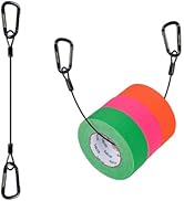 Selens Electrical Tape Holder for Gaffers Tape, Quick Lock Steel Clip Snap Hooks with 15" Hanging...