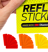 reflective stickers 3m tape mailbox reflectors for helmet vinyl hard hat sticker car decal strips