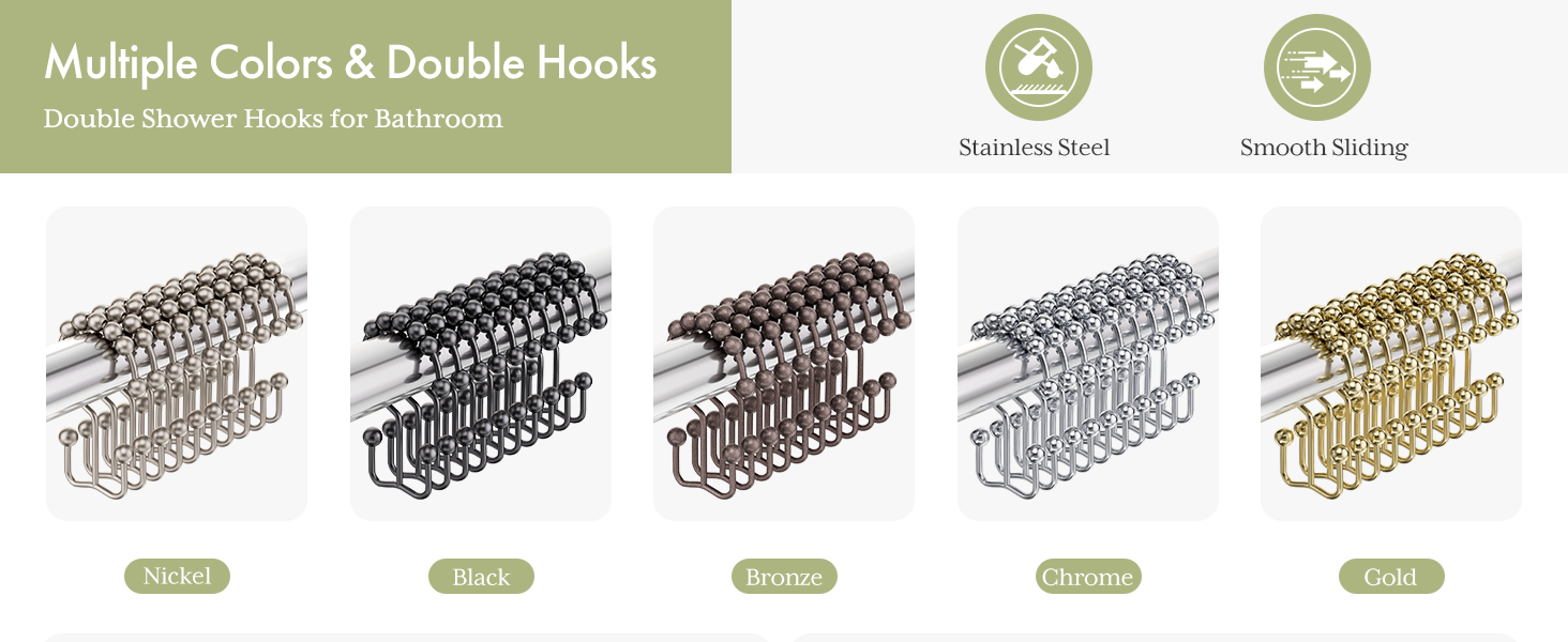 Shower Curtain Hooks