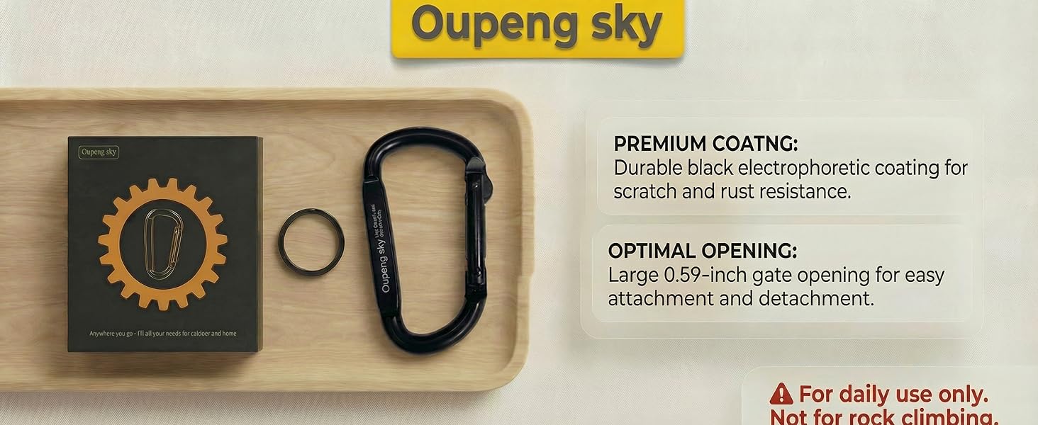 Iron Carabiner Clip