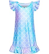 Fiodrimy Girls Nightgowns Unicorn Sleepwear Night Sleep Dress Pajamas Little Kids Toddler Soft Ni...