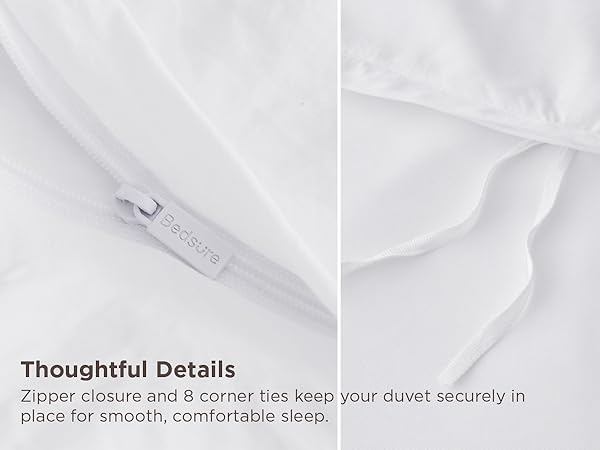 Bedsure Duvet Cover Soft Double Brushed Bedding Set for Kids Adults Zipper Closure NO Comforter