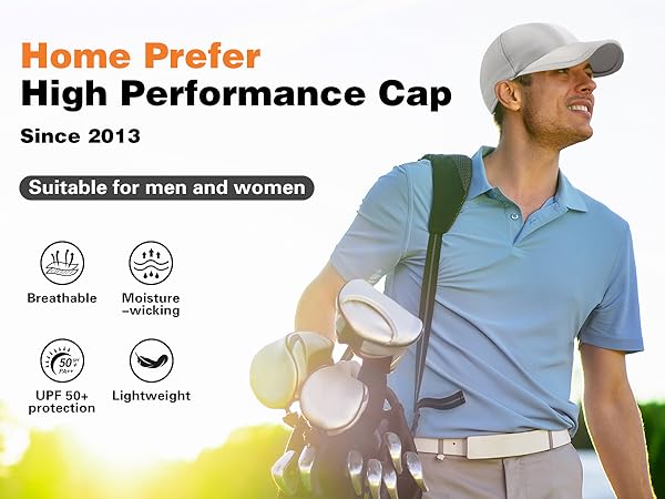 high performance cap for golf