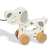 WoodenEdu Baby Toys Car,Wooden Pull Along Toddler Toy, Developmental Toy for 1 Year Old Girl Boy ...
