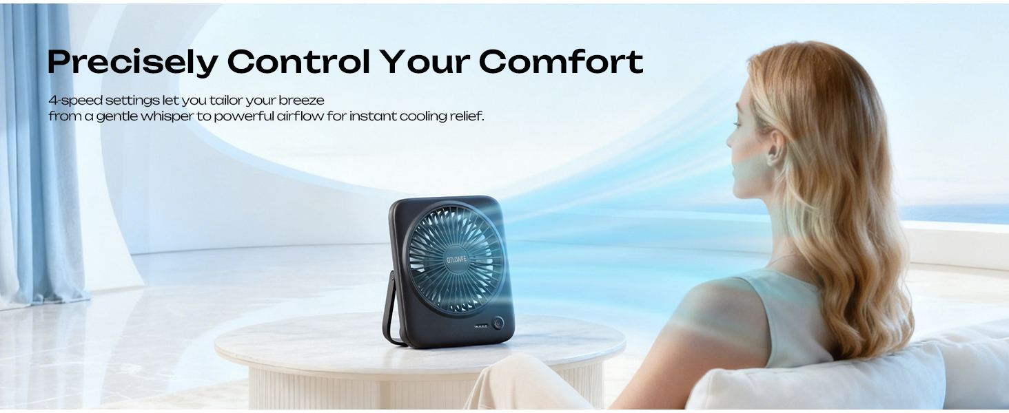 powerful desk fan