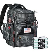 Ghosthorn Fishing Backpack Tackle Sling Bag-Backpack with Rod Holder- Lightweight Tackle Box Fly ...