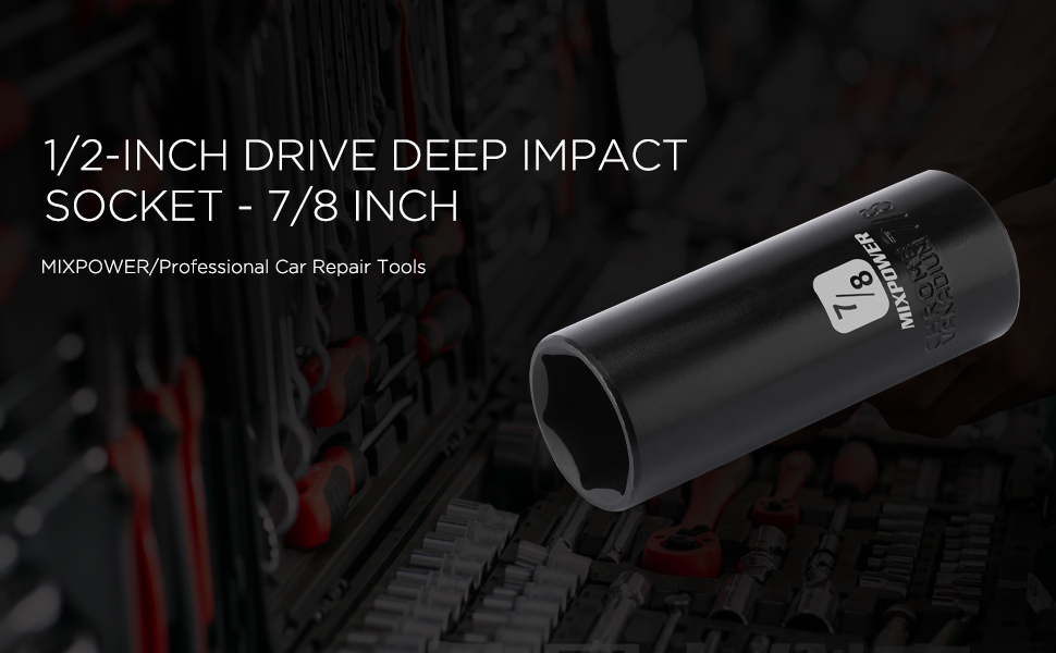 1/2-Inch Drive Deep Impact Socket - 7/8 Inch