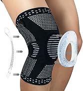 HOPEFORTH Knee Compression Sleeve Brace Support for Knee Pain Men Women with Patella Gel Pads & S...