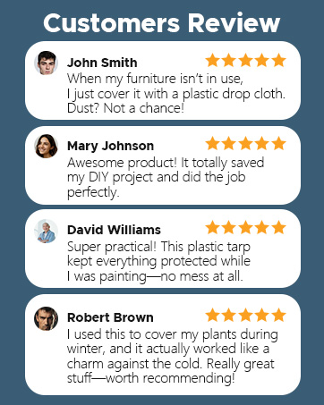 Clear plastic drop cloths protect floors during paint cover plastic projects.