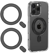 LDSXAY Universal MagSafe Ring, 2 PCS Magnet Sticker Magnetic Adapter Ring Compatible with Magsafe...