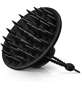 HEETA Scalp Massager Shampoo Brush with Silicone Bristles for Dandruff Removal Scalp Care & Hair ...