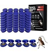 80 Pack Cockroach Gel Bait, Highly Effective Roach Gel Bait Indoor Infestation Solution, Fast Act...