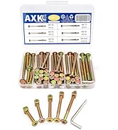 Baby Bed Crib Screws Hardware Replacement Kit, 25-Set M6x40mm/ 50mm/ 60mm/ 70mm/ 80mm Hex Drive S...