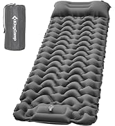 KingCamp Sleeping Pad for Camping, Ultralight Connectable Inflatable Sleeping Pad Camping Mattres...