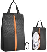 TOBWOLF Smell Proof Shoe Cleat Bag, Waterproof Golf Shoes Bag with Zipper and Handle for Packing ...