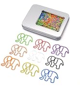 Haowuliao 50 Elephant Paper Clips Bookmarks, Elephant Decor Gifts for Women