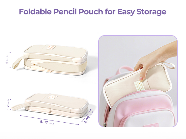 pencil case with supplies
