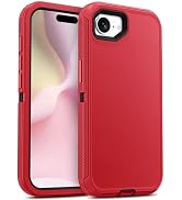 Jelanry Case for iPhone 16e 2025, Heavy Duty & Rugged Dual-Layer with USB C Port Anti dust Protec...