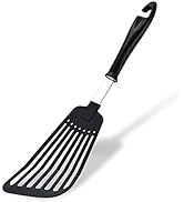 Spatulas for Nonstick Cookware Wide Nylon Blade Spatulas Rubber Turners, Thin Slotted Spatula,Lig...